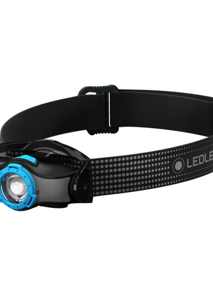 Ledlenser MH5 LED Lampe frontale 400 lm IPX4 Noir / bleu (502145) + 1x Batterie + Câble de charge