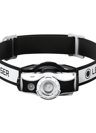 Ledlenser MH5 LED Lampe frontale 400 lm IPX4 Blanc/Noir ( 502146 ) + 1x Batterie + Câble de charge