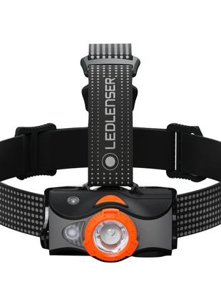 Ledlenser MH7 LED Lampe frontale 600 lm IPX4 Noir / Orange ( 502153 ) + 1x Batterie + Câble de charge