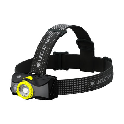 Ledlenser MH7 LED Lampada frontale 600 lm IPX4 nera / gialla ( 502154 ) + 1x Batteria + 1x Cavo di carica