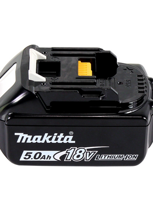 Makita DHP 484 T1J W Perceuse-visseuse à percussion sans fil 18 V 54 Nm Brushless + 1x Batterie 5,0 Ah + Makpac - sans chargeur