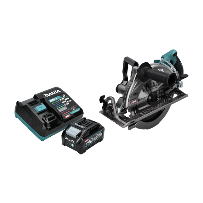 Makita RS 002 GM1 Sega circolare a batteria 40 V max. 260 mm brushless + 1x batteria 4,0 Ah + caricabatterie