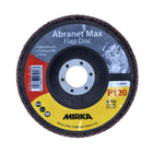 Mirka Abranet Max Disco de láminas T29 set 125 mm 22 mm ALOX 120 40 piezas (40x 8896700112) disco dentado para aluminio, materiales compuestos, pintura