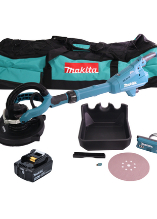 Makita DSL 800 F1X Akku Langhalsschleifer 18 V 225 mm Brushless + 1x Akku 3,0 Ah + Zubehör + Tasche - ohne Ladegerät