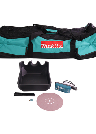 Makita DSL 800 RF1X Akku Langhalsschleifer 18 V 225 mm Brushless + 1x Akku 3,0 Ah + Ladegerät + Zubehör + Tasche