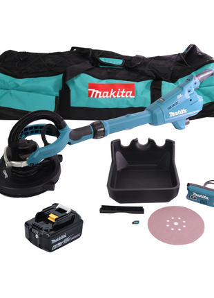 Makita DSL 800 G1X Akku Langhalsschleifer 18 V 225 mm Brushless + 1x Akku 6,0 Ah + Zubehör + Tasche - ohne Ladegerät