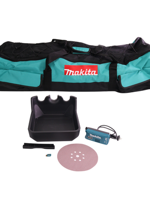 Makita DSL 800 RG1X Akku Langhalsschleifer 18 V 225 mm Brushless + 1x Akku 6,0 Ah + Ladegerät + Zubehör + Tasche