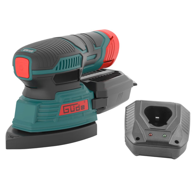 Güde DSA 12-201-24 Levigatrice a delta a batteria 12V / 137 x 96 mm ( 58802 ) + 1x Batteria 2,0 Ah + Caricatore