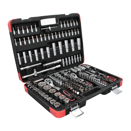 BGS technic Set di chiavi a bussola 172 pz. ( 2283 ) Azionamento 6,3 mm ( 1/4" ) 10 mm ( 3/8" ) 12,5 mm ( 1/2" )