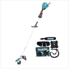 Makita UR 003 GZ01 Akku Freischneider 40 V Brushless IPX4 + Schultergurt + Messerkopf + Fadenkopf + Schlagmesser + Tasche - ohne Akku, ohne Ladegerät