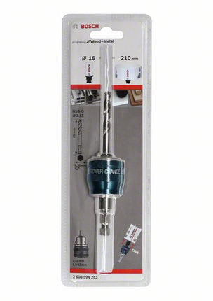 Bosch Mandrino Power Change Plus 3/8" + Punta per foratura HSS-G 7,15 mm ( 2608594253 ) - per trapani avvitatori/percussione/a impulsi