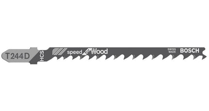 Bosch T 244 D Stichsägeblätter Speed for Wood 25 Stk. 100 mm ( 2608633626 ) - Toolbrothers