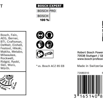 Bosch EXPERT Multi Material ACZ 105 ET Lama a segmenti Starlock 105 mm - 5 pz. ( 2608664207 ) Carburo