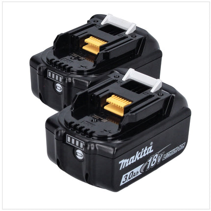 Makita DML 810 F Lampada LED a batteria 18 / 36 V ( 2 x 18 V ) 5500 lm IP54 + 2x batteria 3,0 Ah - senza caricabatteria