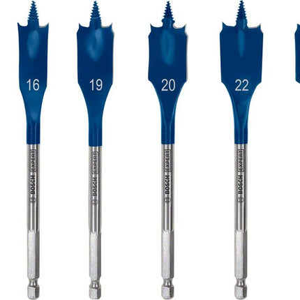 Bosch EXPERT SelfCut Speed Flachfräsbohrer Set 13 - 25 mm 6 tlg. ( 2608900333 ) für Holz - Nachfolger von 2608595425