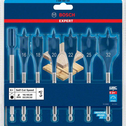 Bosch EXPERT SelfCut Speed Set di Mecchie a spada 16 / 32 mm - 7 pz. ( 2608900334 ) per legno