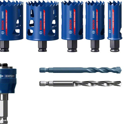 Bosch EXPERT Tough Material Lochsägen Set 22 - 68 mm 9 tlg. ( 2608900445 ) Carbide Universal - Nachfolger von 2608594183 - Toolbrothers