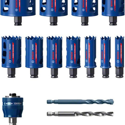Bosch EXPERT Tough Material Lochsägen Set 20 - 76 mm 14 tlg. ( 2608900447 ) Carbide Universal - Nachfolger von 2608594185
