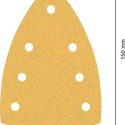 Bosch EXPERT C470 Schleifpapier 100 x 150 mm 7 Loch G 80 10 Stk. ( 2608901116 ) für Multischleifer - Toolbrothers
