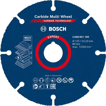 Bosch EXPERT Carbide Multi Wheel Trennscheibe 125 x 22.23 mm ( 2608901189 ) - Nachfolger von 2608623013 - Toolbrothers