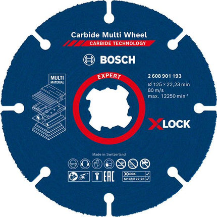 Bosch Expert Carbide Multi Wheel X-LOCK Trennscheibe ( 2608901193 ) 125 mm x 22,23 mm