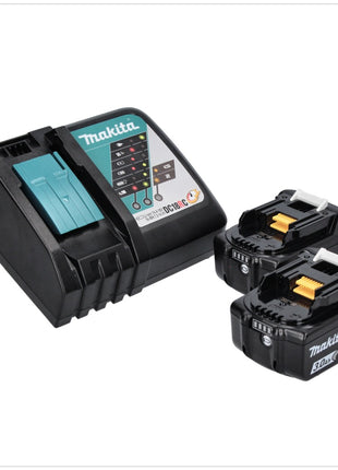 Makita DML 810 RF LED Eclaireur de surface 18/36 V (2 x 18 V) 5500 lm IP54 + 2x Batteries 3,0 Ah + Chargeur