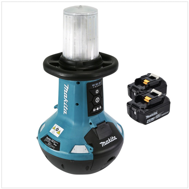 Makita DML 810 M batteria LED luce di superficie 18 / 36 V ( 2 x 18 V ) 5500 lm IP54 + 2x batteria 4,0 Ah - senza caricabatteria