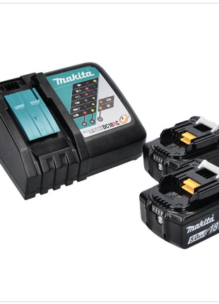 Makita DML 810 RT Akumulatorowy naświetlacz LED 18 / 36 V ( 2 x 18 V ) 5500 lm IP54 + 2x akumulator 5,0 Ah + ładowarka