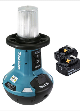 Makita DML 810 G Akumulatorowy naświetlacz LED 18 / 36 V ( 2 x 18 V ) 5500 lm IP54 + 2x akumulator 6,0 Ah - bez ładowarki