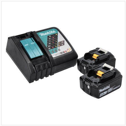 Makita DML 810 RG Luce LED a batteria 18 / 36 V ( 2 x 18 V ) 5500 lm IP54 + 2x batteria 6,0 Ah + caricabatteria
