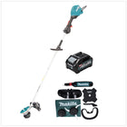 Makita UR 003 GM101 Akku Freischneider 40 V Brushless IPX4 + Akku 4,0 Ah + Schultergurt + Messerkopf + Fadenkopf + Schlagmesser + Tasche - ohne Ladegerät