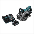 Makita RS 001 GD1 Sega circolare a batteria 40 V max. 185 mm Brushless + 1x batteria 2,5 Ah + caricabatteria