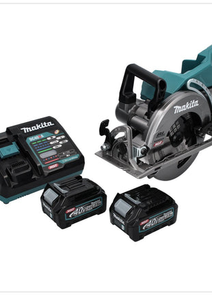 Sierra circular a batería Makita RS 001 GD2 40 V máx. 185 mm sin escobillas + 2 baterías 2,5 Ah + cargador