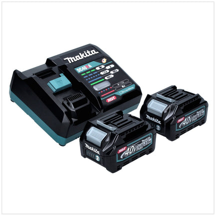 Makita RS 001 GD2 Sega circolare a batteria 40 V max. 185 mm Brushless + 2x batteria 2,5 Ah + caricabatteria
