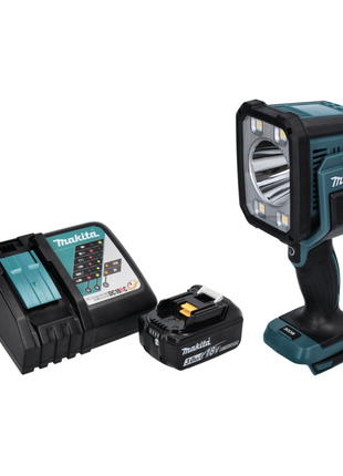 Makita DML 812 RF1 Lampe de chantier sans fil avec LED 18 V 1250 lm + 1x Batterie 3,0 Ah + Chargeur