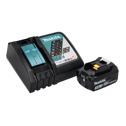 Makita DML 812 RF1 Torcia portatile ricaricabile a LED 18 V 1250 lm + 1x batteria ricaricabile 3,0 Ah + caricatore