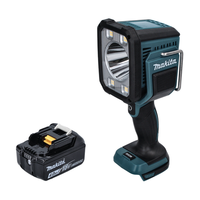 Makita DML 812 M1 Torcia portatile LED a batteria 18 V 1250 lm + 1x batteria ricaricabile 4,0 Ah - senza caricabatteria