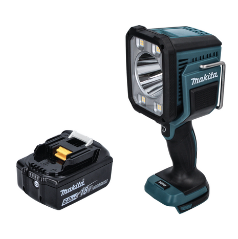 Makita DML 812 G1 Lámpara de bolsillo LED con batería 18 V 1250 lm + 1x batería 6,0 Ah - sin cargador