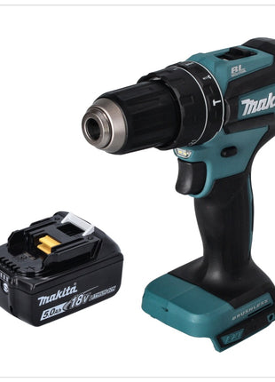 Makita DHP 485 T1 Akku Schlagbohrschrauber 18 V 50 Nm Brushless + 1x Akku 5,0 Ah - ohne Ladegerät