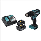 Makita DHP 485 RT trapano a percussione a batteria 18 V 50 Nm brushless + 2x batteria ricaricabile 5,0 Ah + caricabatterie