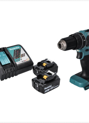 Makita DHP 485 RT Perceuse-visseuse à percussion sans fil 18 V 50 Nm Brushless + 2x Batteries 5,0 Ah + Chargeur