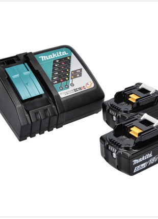 Makita DHP 485 RT Perceuse-visseuse à percussion sans fil 18 V 50 Nm Brushless + 2x Batteries 5,0 Ah + Chargeur