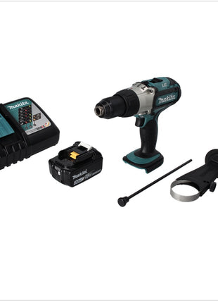 Makita DHP 451 RF1 taladro percutor inalámbrico 18 V 80 Nm + 1x batería 3,0 Ah + cargador