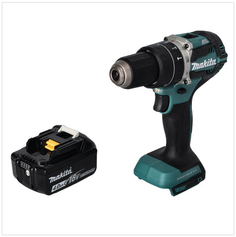 Makita DHP 484 M1 Perceuse-visseuse à percussion sans fil 18 V 54 Nm Brushless + 1x batterie 4,0 Ah - sans chargeur