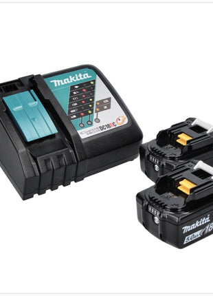 Taladro percutor inalámbrico Makita DHP 484 RT 18 V 54 Nm sin escobillas + 2 baterías 5,0 Ah + cargador