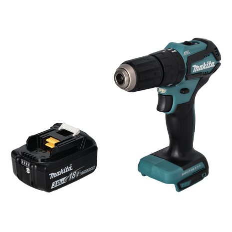 Makita DHP 483 F1 Akku Schlagbohrschrauber 18 V 40 Nm Brushless + 1x Akku 3,0 Ah - ohne Ladegerät