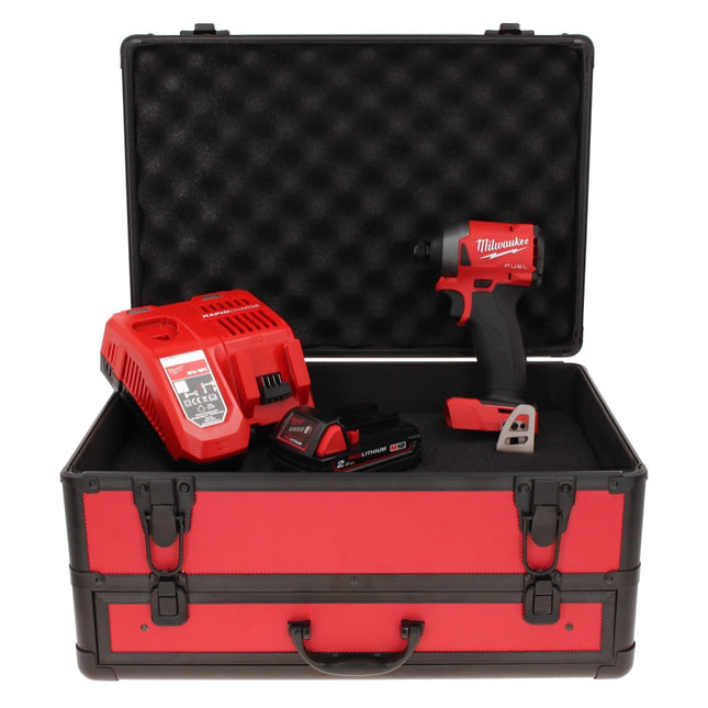 Milwaukee M18 FID2-201FC TX Akku Schlagschrauber 18 V 1/4" 226 Nm + 1x Akku 2,0 Ah + Ladegerät + TX Koffer