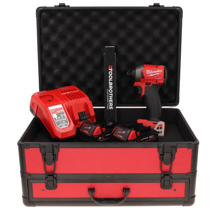 Milwaukee M18 FID2-202FC TX Akku Schlagschrauber 18 V 1/4" 226 Nm + 2x Akku 2,0 Ah + Ladegerät + Gliedermaßstab + TX Koffer