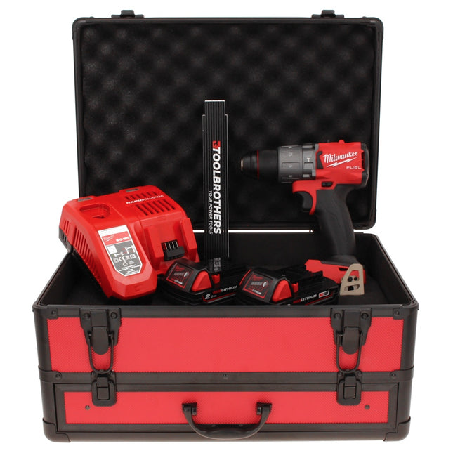 Milwaukee M18 FPD2-202FC TX Akku Schlagbohrschrauber 18 V 135 Nm Brushless + 2x Akku 2,0 Ah + Ladegerät + Gliedermaßstab + TX Koffer