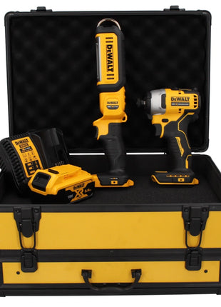 DeWalt DCF 809 P1 TX Akku Schlagschrauber 18 V Brushless + DCL 050 Akku Lampe 18 V + 1x Akku 5,0 Ah + Ladegerät + TX Koffer